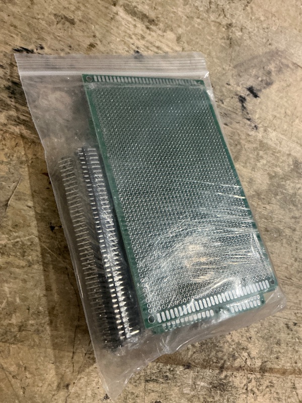 Photo 1 of  PCB Circuit Board Prototype Kit, Double-Sided Perf Boards in 6 Sizes (Large, Medium, Small), Compatible with Arduino, Includes 40-Pin 2.54mm Male and Female Headers