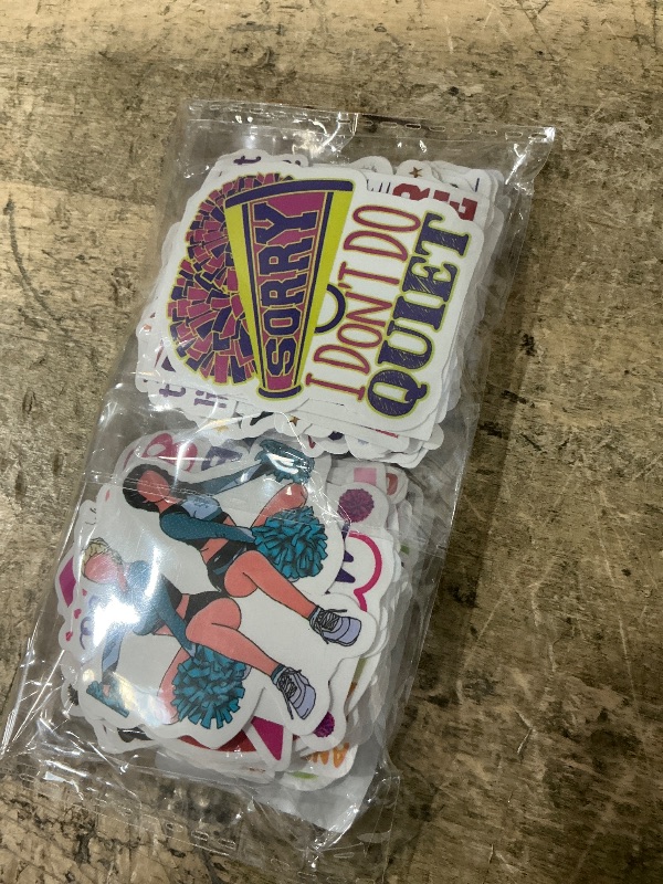 Photo 1 of  Cheerleader Stickers, Vinyl Waterproof Decals, Perfect Cheerleading Gifts and Cheer Stuff with Motivational Positive Stickers for Water Bottles Laptop Computer Luggage Cup