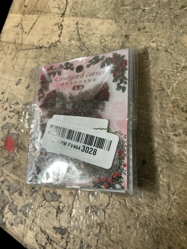 Photo 1 of 180pcs Courtyard Corner Flower Stickers for Scrapbooking Journaling Vintage Flowers Scrapbook Stickers Aesthetic Floral Sticker Pack Scrapbook Kit Junk Journal Supplies Self-Adhesive Decoupage Paper