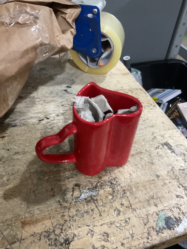 Photo 1 of *PHOTO FOR REFERENCE* Valentine's 2 Pack 16oz Ceramic Heart Mugs
