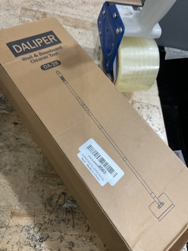 Photo 1 of **PARTIAL SET/ MISSING PIECES*** DALIPER Baseboard Cleaner Tool with Handle, Wall Cleaner Mop with 54.7'' Adjustable Long Handled 1 Scrubber Brush Mop Head and 4 Reusable Cleaning Pads for Baseboards Cleaning, Ceiling, Skirting Board