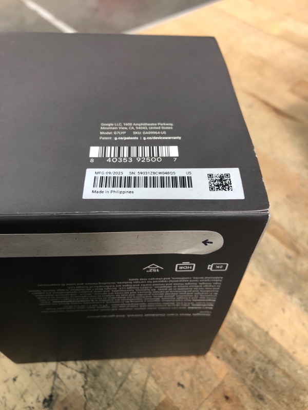 Photo 1 of **FACTORY SEALED** Google Nest Cam Outdoor (Wired, 2nd Gen) - Security Camera with 2K Video and Gemini, Night Vision, 2-Way Audio - Works with Google Home - 2025 Model - Hazel