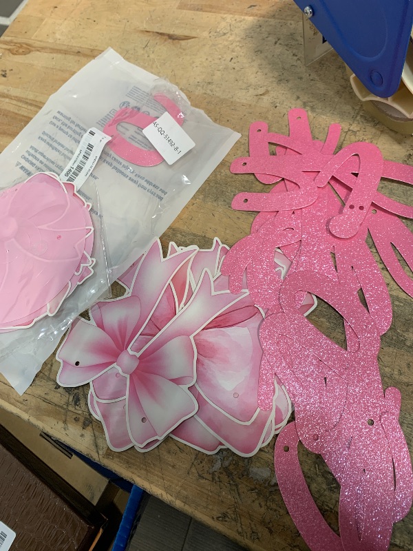 Photo 1 of  Birthday Decoration Pastel Baby Pink Bows