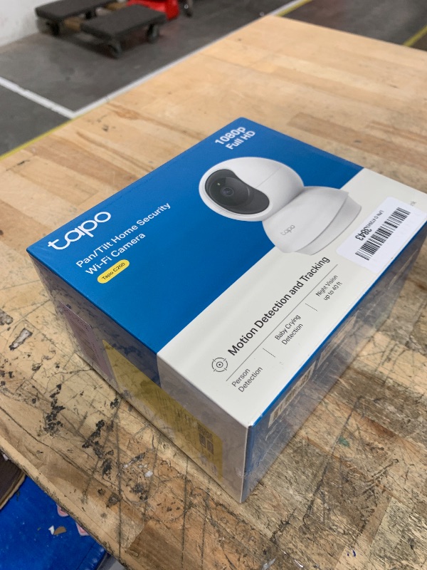 Photo 1 of **FACTORY SEALED** TP-Link Tapo Pan/Tilt Security Camera for Baby Monitor, Pet Camera w/Motion Detection, 1080P, 2-Way Audio, Night Vision, Cloud & SD Card Storage, Works with Alexa & Google Home (Tapo C200)