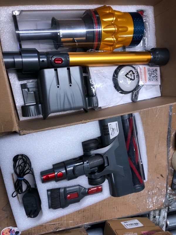 Photo 1 of **FACTORY SEALED** AIDTIPS Cordless Vacuum Cleaner, 650W/55KPA/70 Mins Vacuum Cleaners for Home with Self-Standing, Anti-Tangle Brush, Smart Display and 1.8L Cup Cordless Stick Vacuum Cleaner for Pet Hair/Carpets