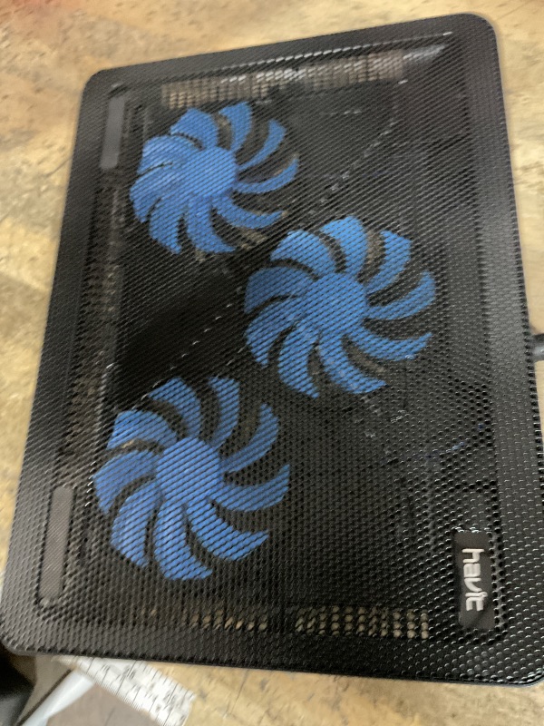 Photo 1 of **Pic for reference**Razer Laptop Cooling Pad: Adaptive Smart - Intelligent Fan Control - Airtight Pressure Chamber - Fits Most Laptops & Macbooks 14” to 18" - Preset & Custom Fan Curves - 3 Port USB Type A - Chroma RGB