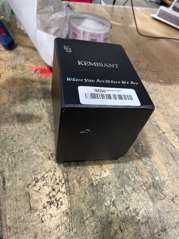Photo 1 of *BLACK BELT USED AND DAMAGED* KEMISANT Men Belt 2 Pack, Leather Ratchet Belt Easy Click Slide For Men 1 3/8",Cut for Fit(Black/Deep Brown,34"-40" Waist Adjustable)