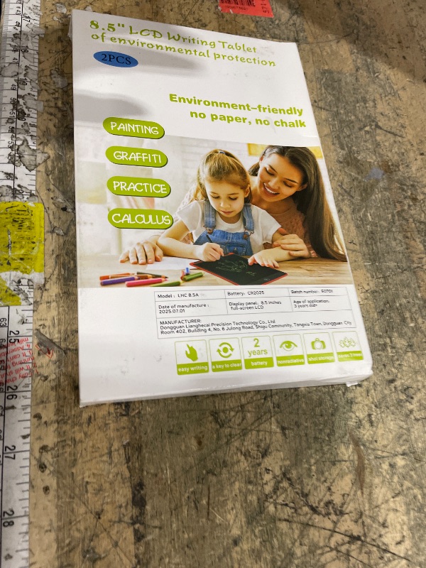 Photo 1 of [2 Pack] Genialba LCD Writing Tablet 8.5-Inch Colorful Doodle Board, Toddler Learning Educational Toys Gifts for 3-8 Years Old Girls and Boys, Electronic Drawing Pad for Kids (Black&White)