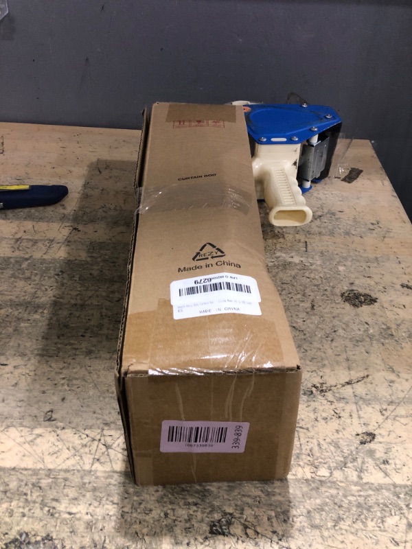 Photo 1 of ***Parts Only*** Oneach Heavy Duty Curtain Rods for Windows 72 to 144 Inch, 1 Inch Brass Gold Curtain Rod, Adjustable Length Rod with Metal Finials, Modern Decorative for Bedroom Kitchen Living Room (16 to 150 Inch)