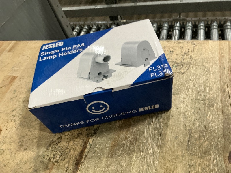 Photo 1 of (25-Pairs) JESLED Single Pin FA8 Tombstone - Non-Shunted T8/T10/T12 LED Socket Lampholder Base Holder for 8FT Fluorescent Tube Light, Retrofiting Bulbs Fixtures, Flameresistant Plunger, UL Listed