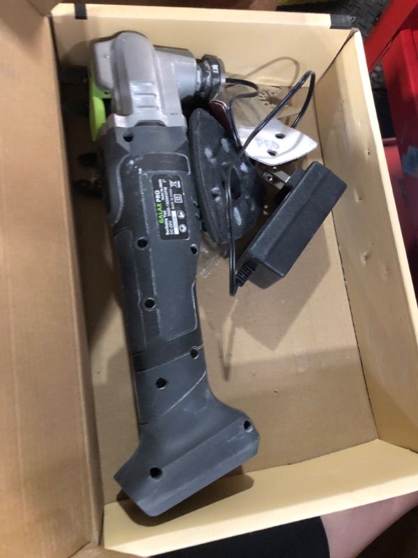 Photo 1 of ***MISSING PARTS***
GALAX PRO Power Oscillating Tool, Cordless Oscillating Multi Tool 20V Lithium Ion with 2.0Ah Battery and Charger, 3pcs Blade and 10pcs Sanding Papers for Sanding, Grinding