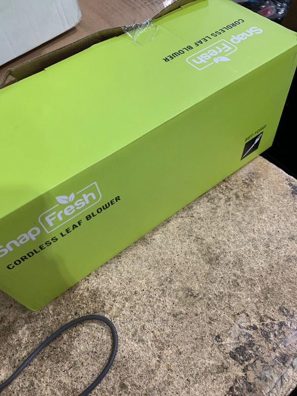 Photo 1 of ***MISSING PARTS***
SnapFresh 20V Cordless Electric Leaf Blower - Lightweight with 2.0Ah Battery & Fast Charger, 2 Speed Modes for Lawn, Patio, Yard & Sidewalk Care