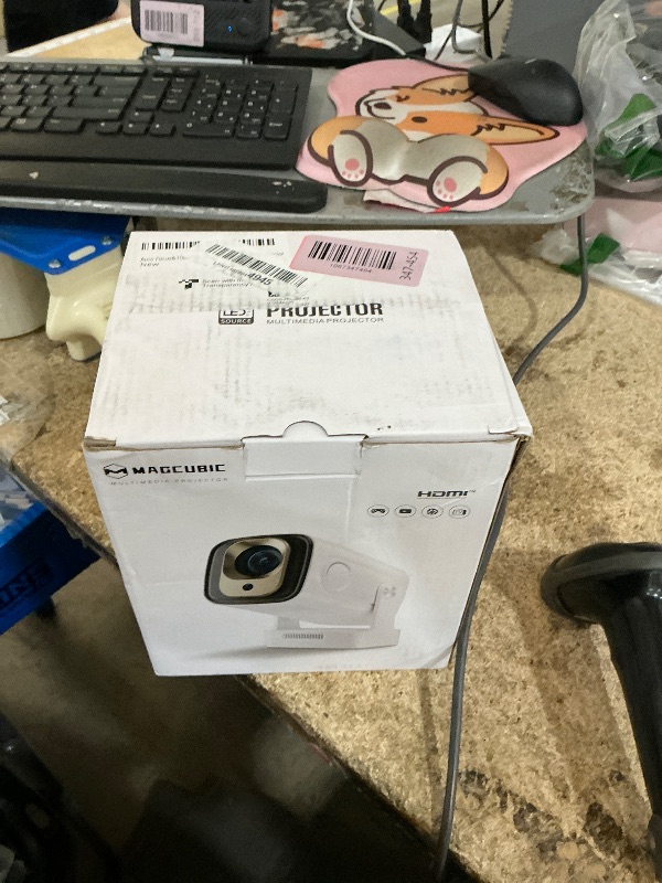 Photo 1 of ?Auto Focus&1080P?Magcubic Mini Smart Projector with 4K Support, Portable Projector with Wifi and Bluetooth, 5W Speaker, Built in Apps, Voice Control, Outdoor Movie Projector