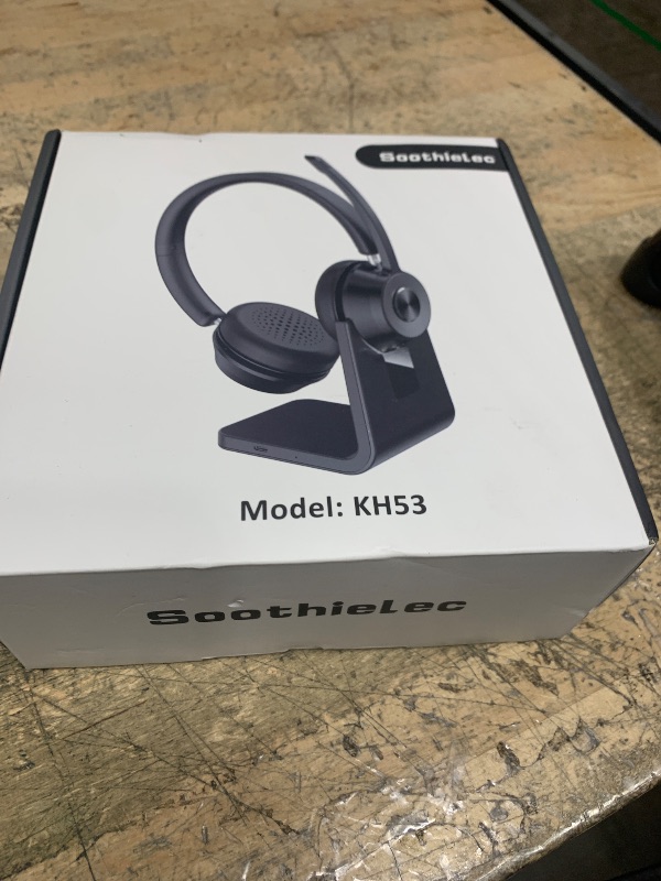 Photo 1 of (Upgraded Version) Wireless Headset, Bluetooth Headset with Noise Cancelling Microphone, Best Headphones with Mic Mute & USB Dongle for PC/Computer/Laptop/Cell Phones/Remote Work/Call Center