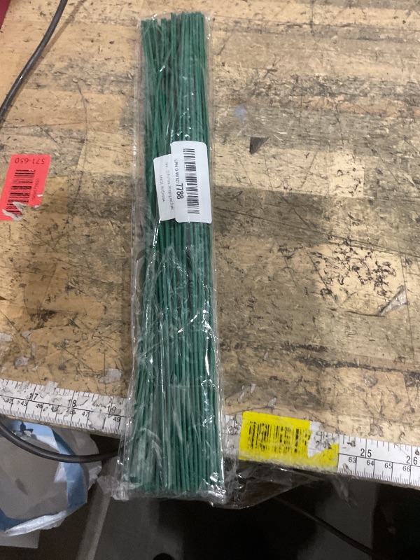 Photo 1 of 100 Pcs Floral Stems Wire for Paper Flower,14 Inch 2 Gauge Dark Green Floral Stem Wire,Crafting Floral Stem for Flower Arrangements DIY,Bouquet Stem Wrapping and Crafts