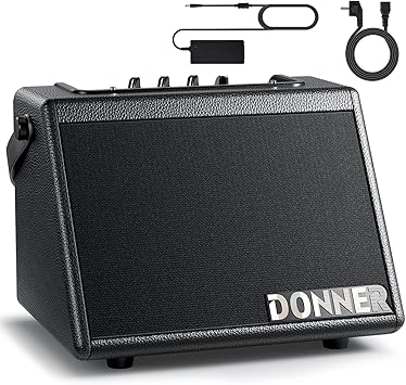 Photo 1 of ** FOR PARTS, NO AUDIO**
Donner Mini Electric Drum Amp 20W, Wireless Electronic Drum Amplifier Keyboard Speaker DDA-20 Portable for Home Practice