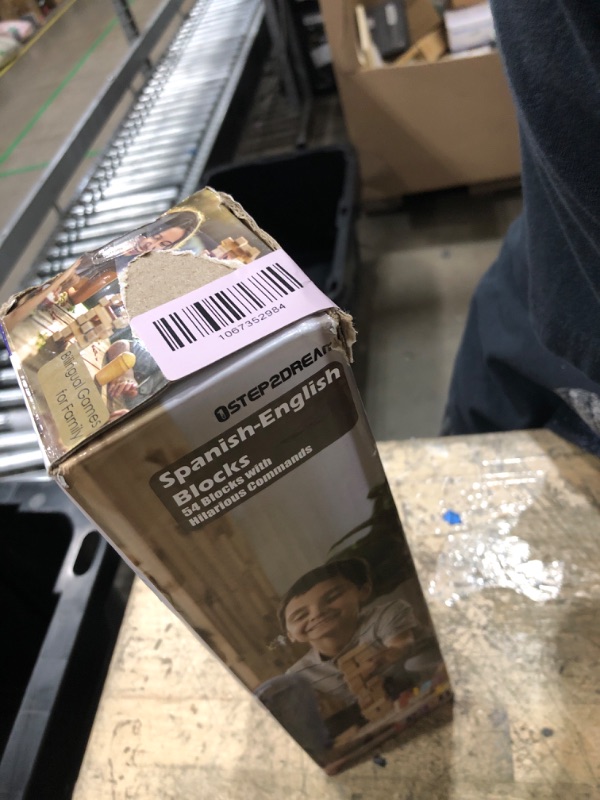 Photo 1 of **MISSING PIECES** 1step2dream Spanish Stacking Tower Game | Bilingual Block Game for Kids Adults | Perfect for Family, Classroom | 54 Hilarious Commands | Ideal Learning Board Game Gift