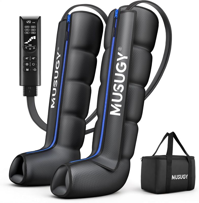 Photo 1 of 
Musugy Sequential Air Compression Recovery System : Professional Full Leg Compression Boots for Circulation & Fast Recovery, Leg Recovery Boots