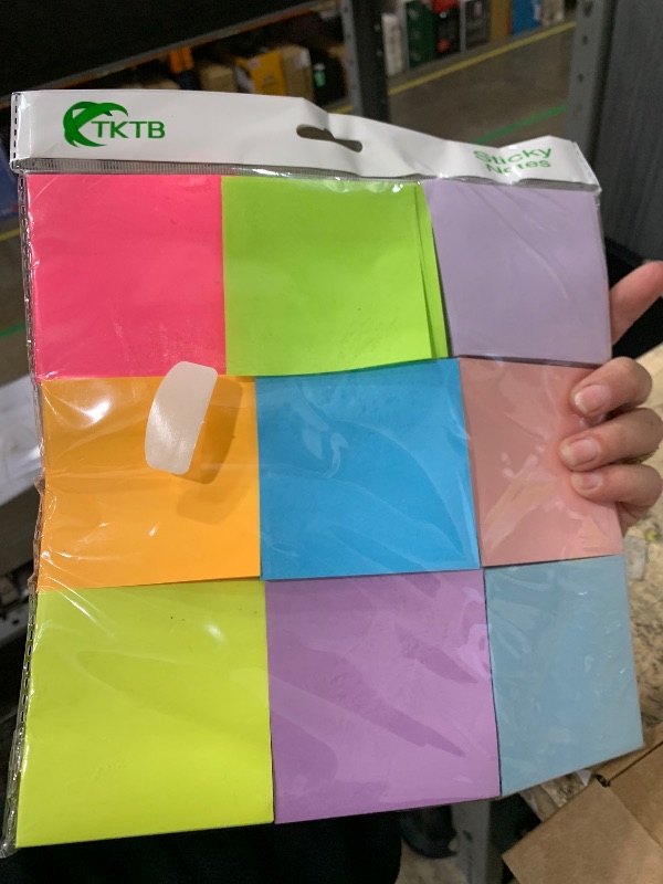 Photo 1 of (18 Pads) Pop Up Sticky Notes 3x3 Refills, Strong Adhesive Memo Pad Bulk with 9 Bright Colors, Suitable for Home, Office, School, Clean Removal