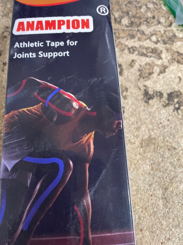 Photo 1 of **PARTIAL SET/ MISSING 1 ROLL** Kinesiology Tape Pro Athletic Sports (3 Rolls,60 Precut Strips) Waterproof Breathable Latex Free Tape for Ankle Wrists Knees Elastic Running Tennis Swimming Football Sports Activities Tapes (Mix)