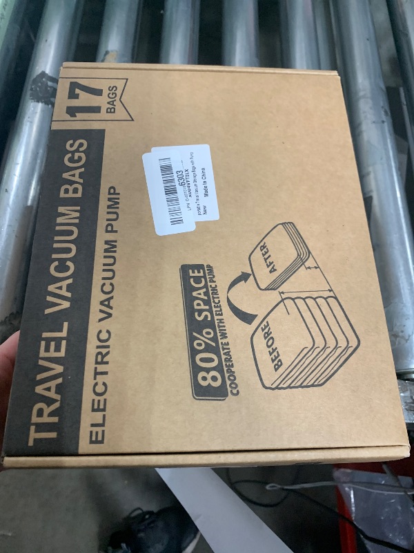 Photo 1 of (17PACK) Travel Vacuum Bags with USB Pump-Portable Vacuum Packing Seal for for Travel & Home, Vacuum Compression Packing Seal Bags for Clothes, Bedding & Seasonal Storage