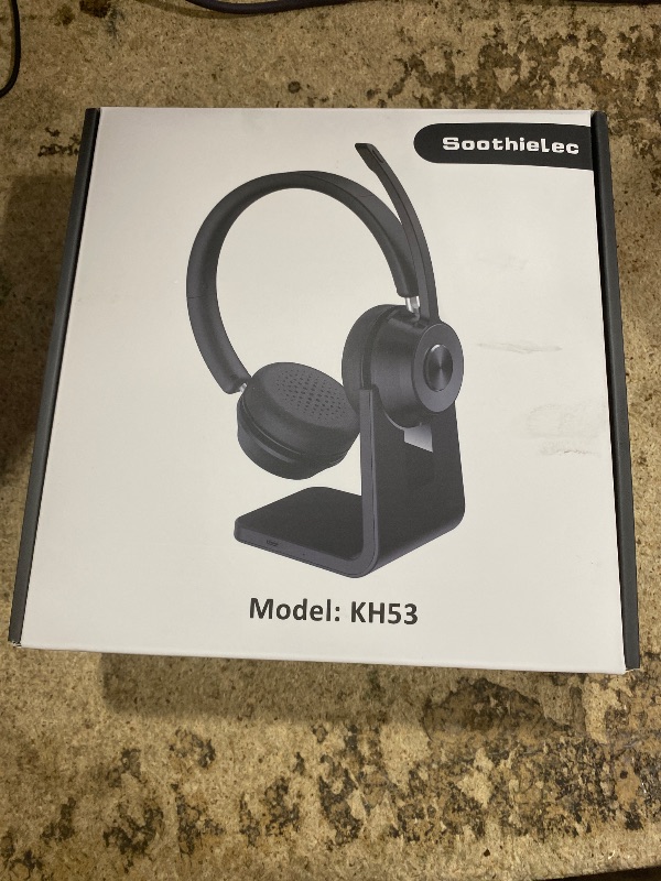 Photo 1 of (Upgraded Version) Wireless Headset, Bluetooth Headset with Noise Cancelling Microphone, Best Headphones with Mic Mute & USB Dongle for PC/Computer/Laptop/Cell Phones/Remote Work/Call Center