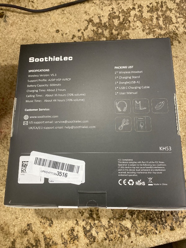 Photo 1 of (Upgraded Version) Wireless Headset, Bluetooth Headset with Noise Cancelling Microphone, Best Headphones with Mic Mute & USB Dongle for PC/Computer/Laptop/Cell Phones/Remote Work/Call Center