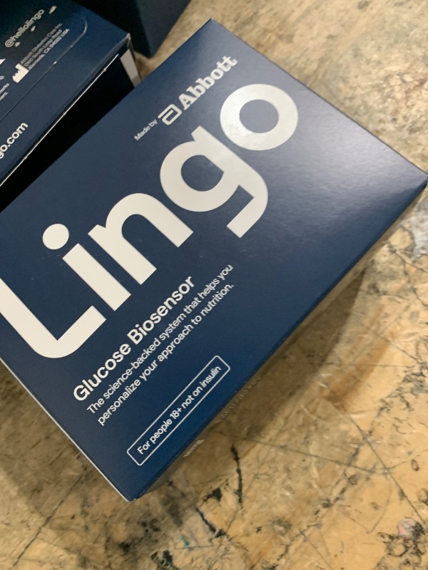 Photo 1 of **Only one**Lingo Continuous Glucose Monitor (Pack of 2). Made by Abbott. Optimize Your Nutrition with Real-time Glucose Data. 1 Lingo biosensor lasts up to 14 Days*. Works with iOS and Android. US Only.