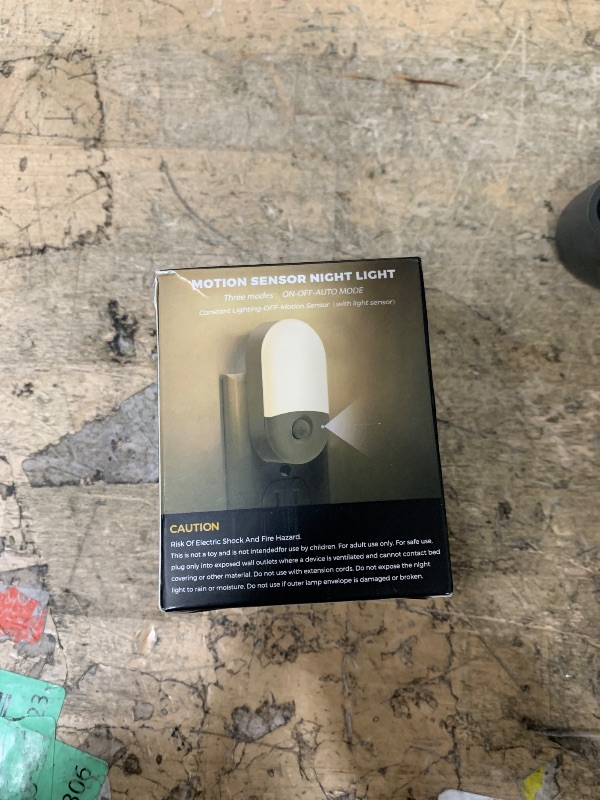 Photo 1 of ***ONLY 1*** L LOHAS LED Motion Sensor Night Light, 2Pack, Motion Activated Night Light, Night Lights Plug into Wall Motion Sensor, 3000K Warm White, Adjustable Brightness 30/60LM, for Kids Adults Bathroom Bedroom