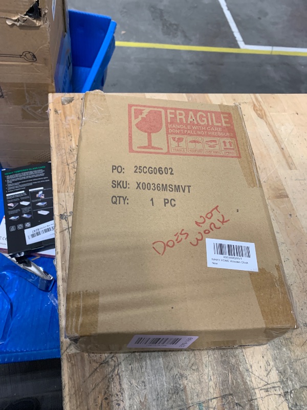 Photo 1 of **NO BATTERIES TO TEST FUNCTION** NIKKY HOME Mantel Clock, Retro Desk Clock Silent-Non-Ticking Battery Operated Wooden Mantel Clock for Living Room, Bedroom, Shelf Decoration, Fireplace, Farmhouse Decor