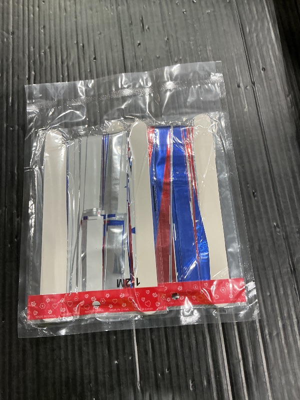 Photo 1 of *USED*
Ycitusi 4th of July Independence Decorations, 2 Pack Red White Blue Star printed Foil Fringe Curtains for Patriotic Memorial Day Day Decor, Citizenship Party Supplies, Backdrop Streamers, 3.3 x 6.6 FT