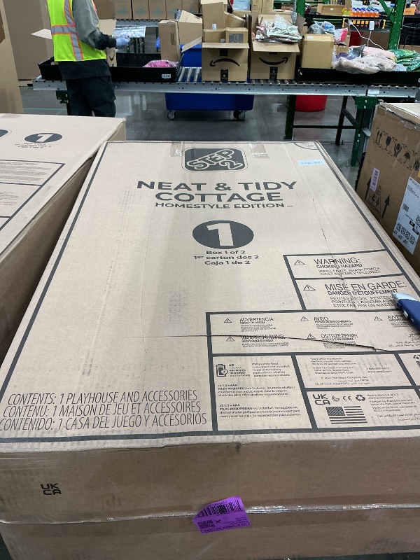 Photo 1 of ***PARTIAL SET*** Step2 Neat & Tidy Cottage Kids Playhouse, Indoor/Outdoor Playset, Interactive Play with Sounds, Made of Durable Plastic, for Toddlers 1.5+ Years Old, Grey