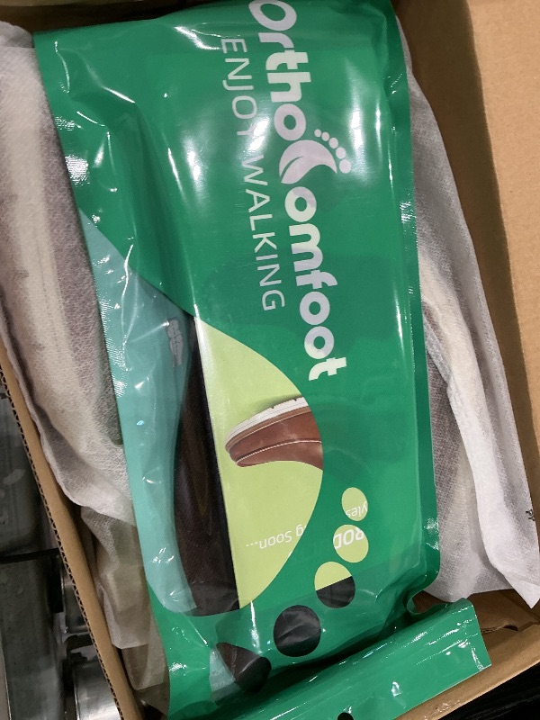 Photo 1 of *USED*
Men's Orthopedic Leather Dress Walking Shoes: Arch Support Heel Spur Cushioning Orthotics Fashion Wear House Cap Oxfords, Adjustable Fit Lace Up Plantar Fasciitis Gowalk Sneakers Dark Brown Size 8