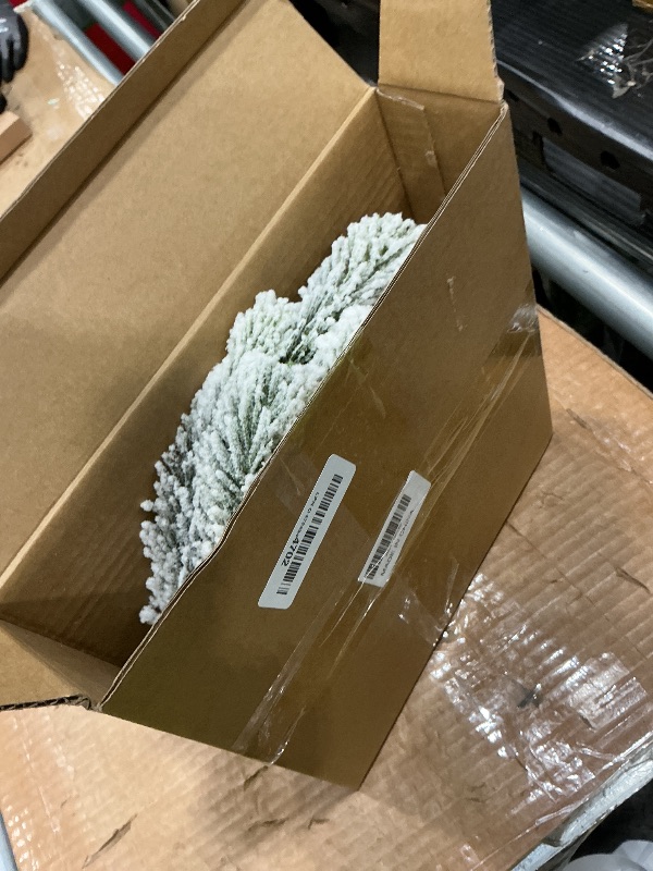 Photo 1 of *USED*
Flocked Artificial Snow Garland Flocked Pine Christmas Garland, White Frosted Winter Holiday Decor, Indoor Decorative Greenery for Seasonal Home