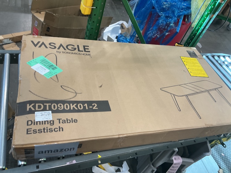 Photo 1 of *PARTIAL SET*
VASAGLE MAEZO Collection - Extendable Dining Table for 4/6/8, Kitchen Table with Tapered Legs, Curved Transitions, for Dining Room, Kitchen, Home Office, Honey Brown UKDT090K01V1