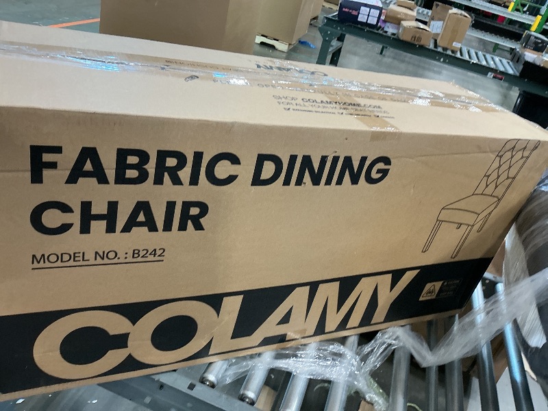 Photo 1 of Accent Parsons Diner Chair Upholstered Fabric Dining Room Chairs Stylish Kitchen Chairs with Solid Wood Legs and Padded Seat - Dark Beige