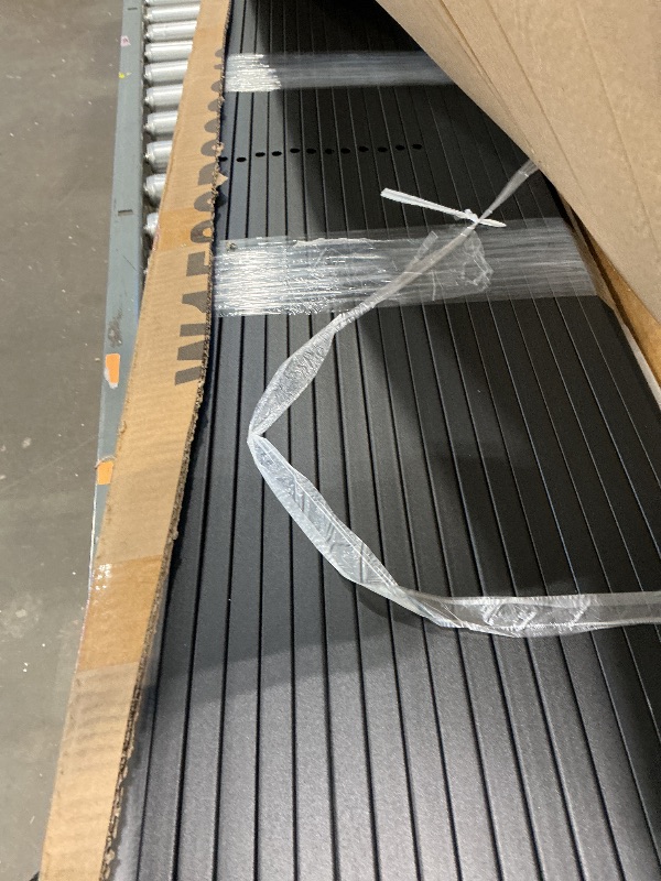 Photo 1 of **PARTIAL SET, UNKNOWN MISSING PIECES**Zyerch Full Over Full Bunk Bed with Trundle, Metal Bed Heavy Duty Solid Bunk Beds with Ladders & Guardrail for Adults, Full Over Full Size with Space-Saving, No Box Spring Needed/Noise Reduced, Black