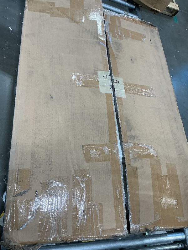 Photo 1 of *PARTIAL SET - Missing the box with the mirror*
LIVELYGLOW Makeup Vanity Desk Set, 35.4“Wx15.7”Dx53.9“H, White (Smart LED Mirror, with Cushion Stool, Hairdryer Rack, Power-Outlet, 4 Drawers, Open Shelves)