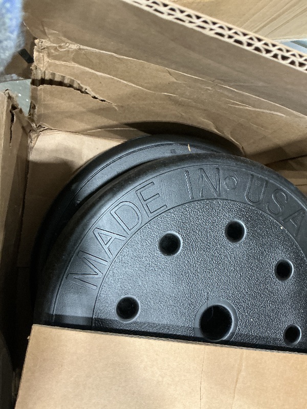 Photo 1 of **PARTIAL SET/check clerk comments**
US Weight 105 Pound Barbell Weight Set for Home Gym| Adjustable Weight Set with Two Dumbbell Bars and Full 6 Ft Bar, Black