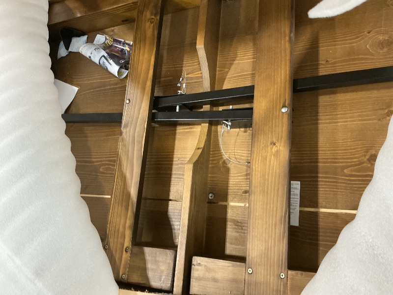 Photo 1 of *UNTESTED*
Flash Furniture Hercules Series 7' x 40" Rustic Solid Pine Folding Dining Table, Rectangular Antique Farmhouse Dining and Event Extension Table