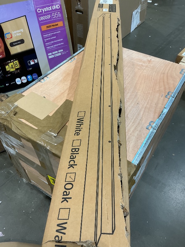 Photo 1 of *MINOR DAMAGE - USED*
Axeman 72 Inch Floating Shelves | Oak Picture Ledge Shelf Set of 4 | Rustic Wood Wall Shelves with Lip | 72" Oak Picture Shelves for Wall with Ledge | Photo Shelves