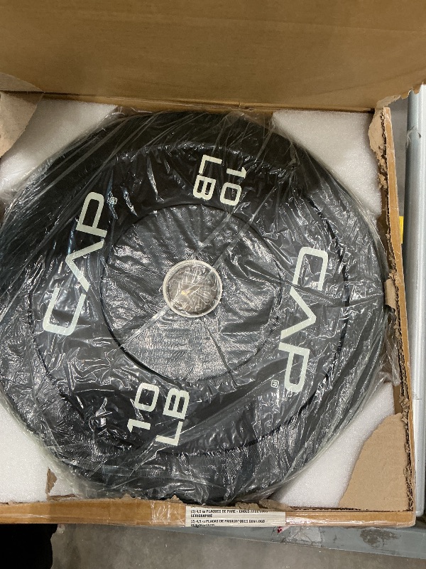 Photo 1 of 10 pound Olympic rubber weight set