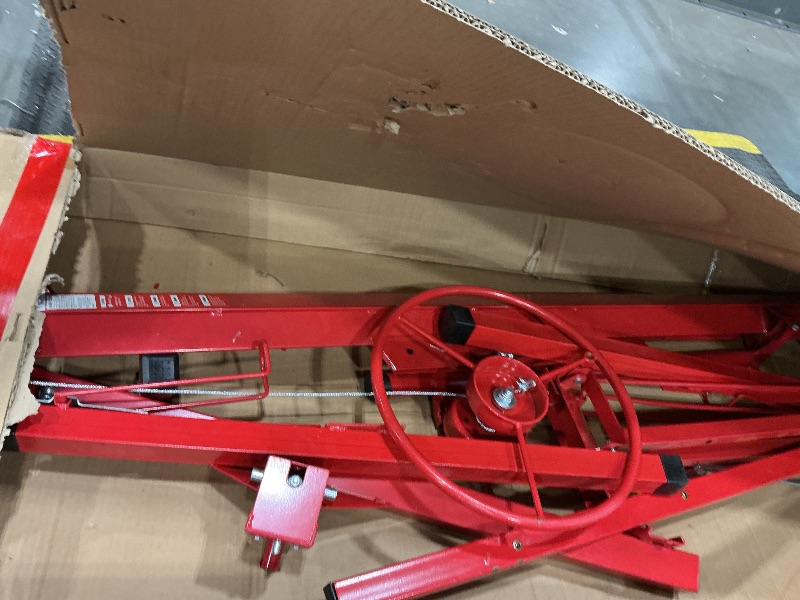 Photo 1 of **MISSING PARTS**
VEVOR 16ft Drywall Lift, Heavy-Duty 150 lbs Sheetrock Hoist with Adjustable Telescoping Arm, Lockable Wheels, Drywall Lifter Panel Jack Hoist Tools Ideal for Ceiling & Wall Installation (Red)
