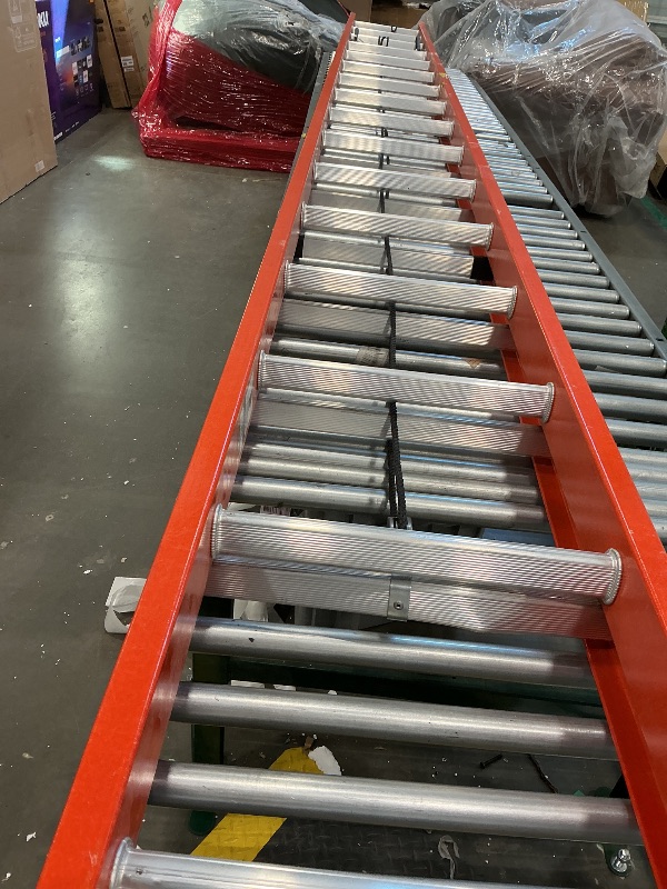 Photo 1 of **MAJOR DAMAGE**
Louisville Ladder 32-foot Fiberglass Extension Ladder, 300-Pound Load Capacity, Type IA, FE3232