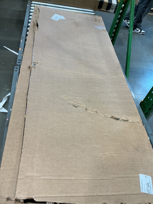 Photo 1 of *UNTESTED*
Tribesigns 71 inch Executive Desk, L Shaped Desk with Cabinet Storage, Executive Office Desk with Shelves, Business Furniture Workstation for Home Office, Brown and Black