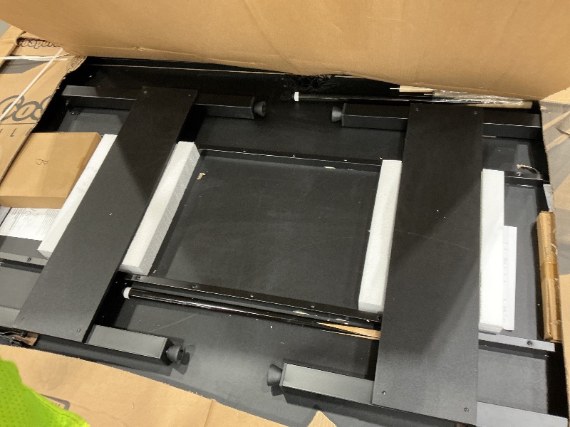 Photo 1 of **MAJOR DAMAGE - Major water damage**
GoSports 8 ft Portable Pool Table - No Assembly Required Folding Billiard Table in Oak