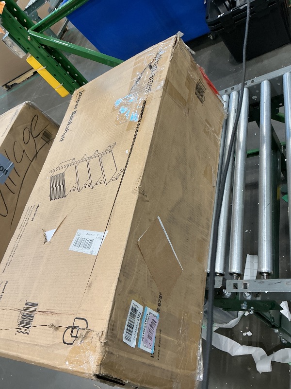 Photo 1 of *USED*
Nathan James Jasper 3-Shelf Solid Wall Mounted Bookcase, Bohemian Bookshelf with Cabinet with Fluted Doors