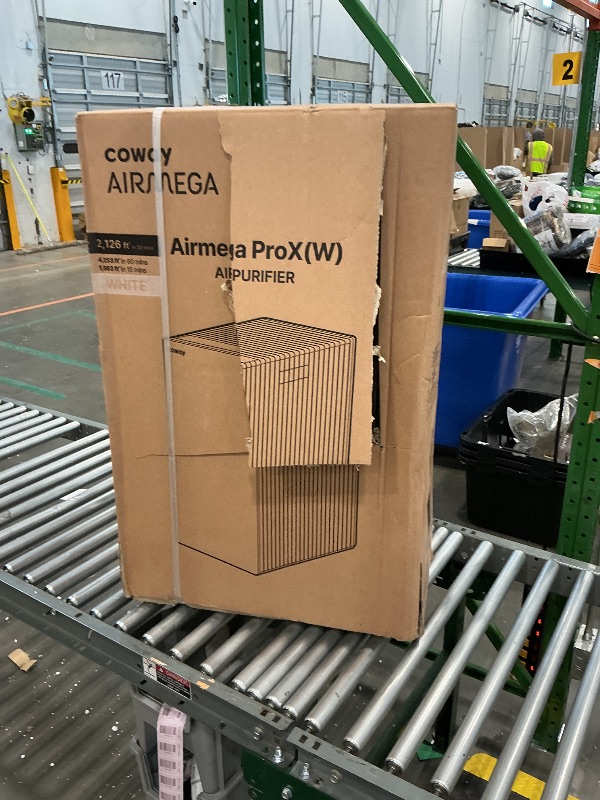 Photo 1 of *USED*
COWAY Air Purifiers for Large Room Whole Home Up to 4,253ft², 2 Sets of XL Washable Pre-Filters and HEPA Filters for Dual Purification, PM1.0 AQI, Turbo Mode, Timer, Wheels, 5yr Warranty, ProX(W)