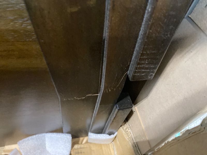 Photo 1 of **USED*Signature Design by Ashley Taffenbrook Farmhouse 10-Drawer Bedroom Dresser with Felt-Lined Top Drawer for Jewelry and Delicates, Easy Glide Drawers, Picture Frame Moulding, Black Handles, Dark Brown