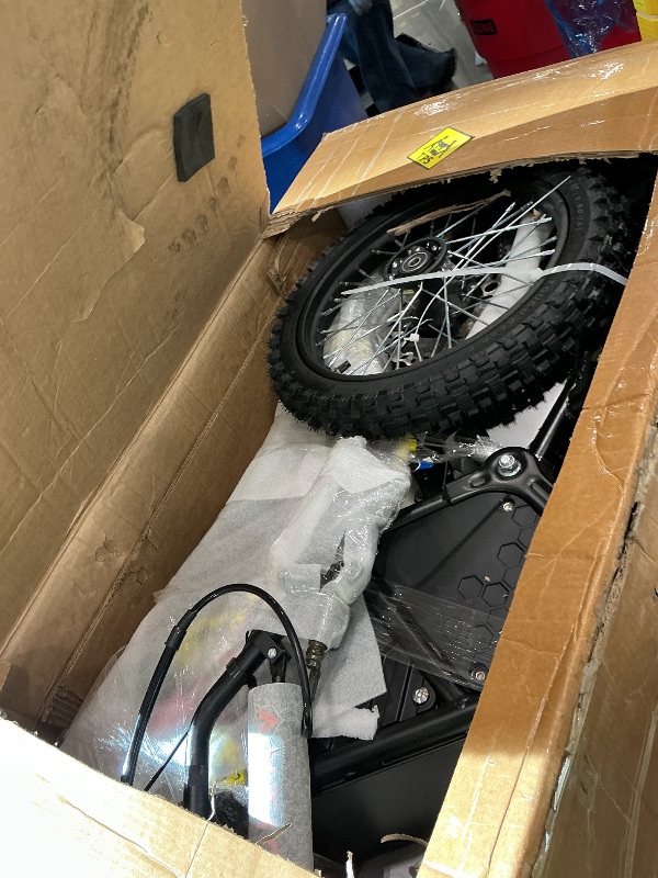 Photo 1 of ***MINOR DAMAGE*** Windone RM7 Electric Dirt Bike for Teens Adults, 2200W Ebike, 48V 22.5Ah Up to 37MPH & 45-Mile Electric Motorcycle, 14"/12" Off-Road Tire E-Bike, Dual Hydraulic Brakes, Full Suspension, Graffiti